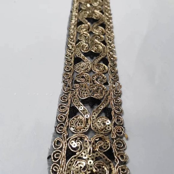 New Ethnic Ribbon Bar Code Embroidery Lace Sequins - Image 5