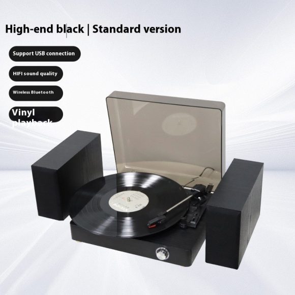 Vinyl Record Player Integrated Bluetooth Audio Retro Ornaments - Image 4