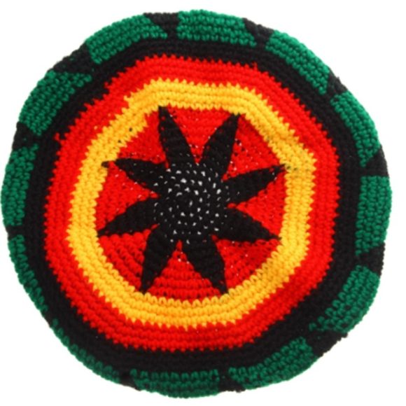 Halloween Jamaica Reggae Children Woolen Cap Handmade Knitted Rainbow Striped Festival Funny Wear - Image 3