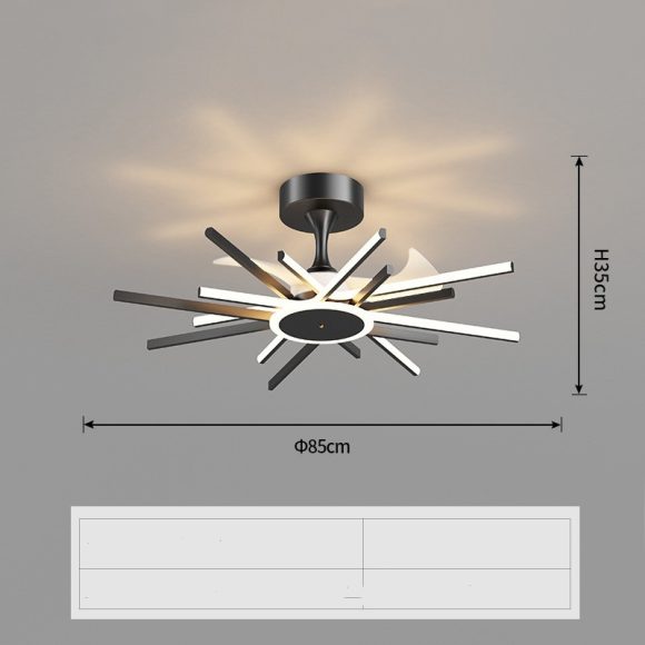 Nordic Light Luxury Living Room Fan Lamp Simple New Style - Image 7