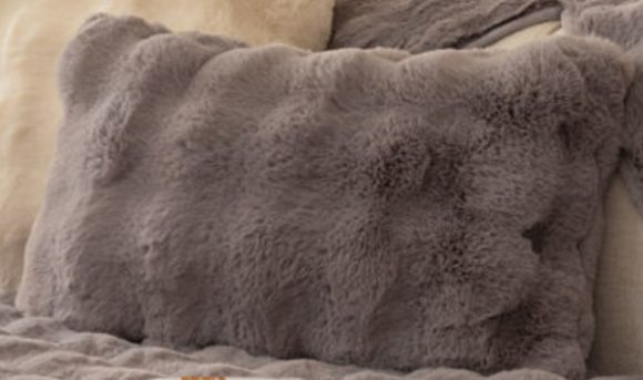 Winter Thickened Rabbit Plush Modern Sofa Cushion - Image 3