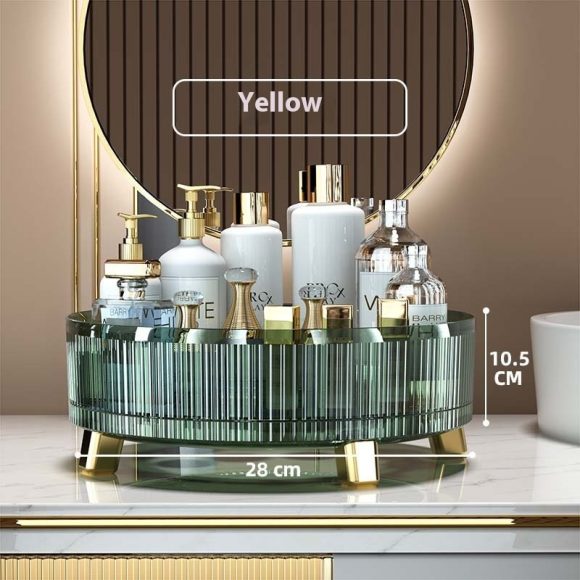 Plastic Cosmetics Rotating Storage Box - Image 5