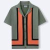 Men's Summer New Striped Contrast Color Knitwear Top - Image 6