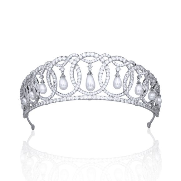 Royal Queen Crown Zircon Wedding Headwear - Image 5
