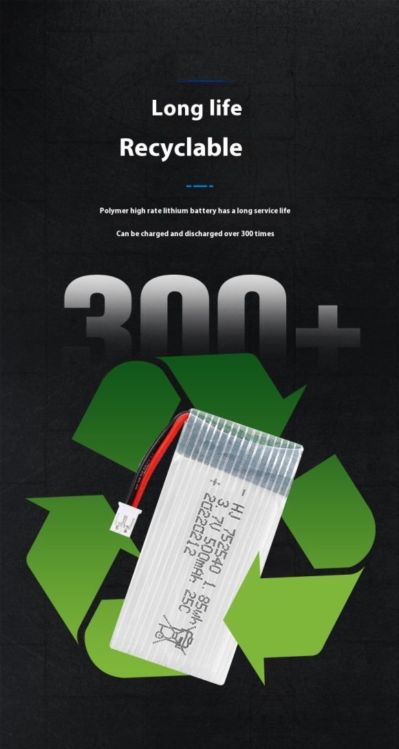 37V 500mAh Model Airplane Battery X5C - Image 8