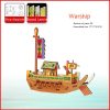 Wooden Pirate Ship Assembled Model Decorative Toys - Image 9