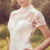 Bride Pants Suit Wedding Bridal Gowns Short Sleeve Jumpsuit - Image 3