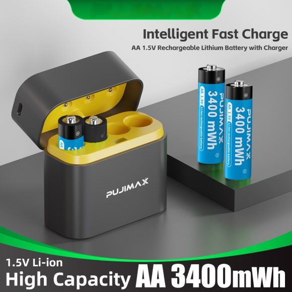 Eight-slot AA Smart Charging Bin Type-c Port 8 Tablets No 5 3400Mwh Lithium Battery Charger Suit