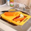 Multifunction Kitchen Chopping Blocks Sinks Drain Basket Cutting Board Vegetable Meat Tools Kitchen Accessories Chopping Board - Image 8