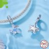 S925 Silver Fantasy Starfish Pendant Diy Bracelet Beads