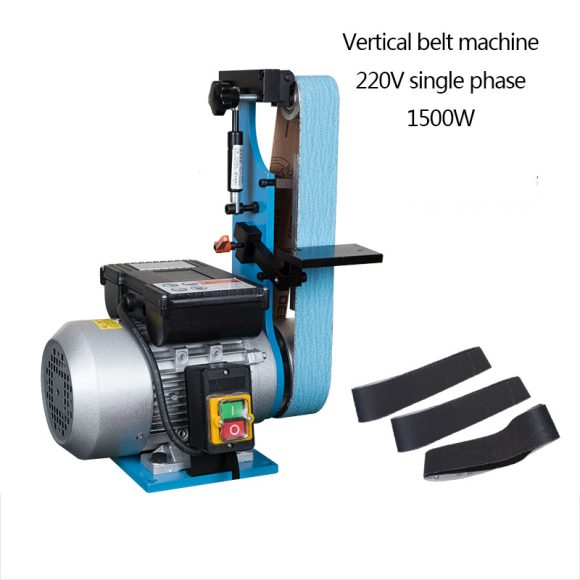 Small Vertical Sanding Belt Machine Electric Burr Woodworking Grinding Polishing Machine Knife Sharpening Tool - Image 4