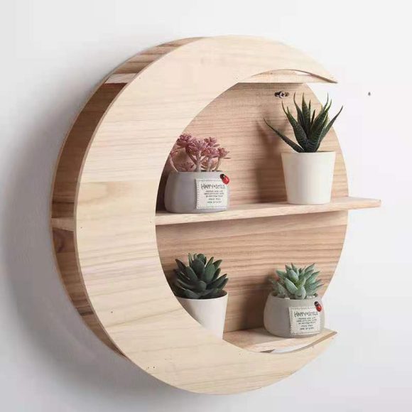 Wooden Wall Shelf Wall-mounted - Image 5