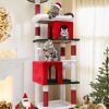 72 Inch Christmas Cat Climbing Rack