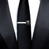 Letter Tie Clip Decoration With French Shirt