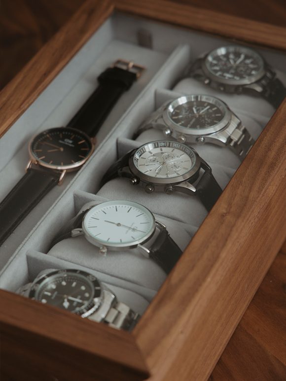 Solid Wood Watch Storage Box Display Stand - Image 5
