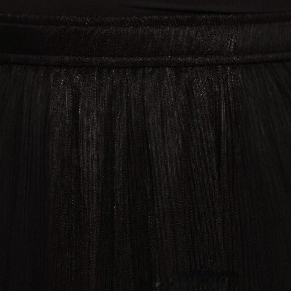 Solid Color Streamer Yarn Skirt Women's Summer High Waist Slimming A- Line Bright Silk Skirt French Style - Image 2