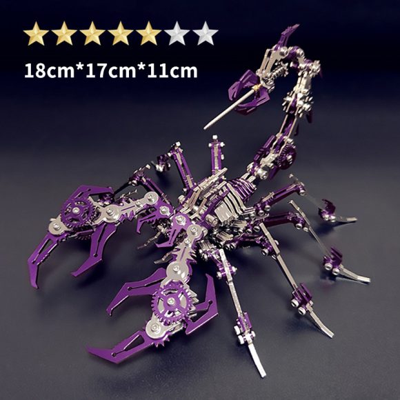 Steel Scorpion King Color 3D Puzzle Model Metal Toy - Image 8