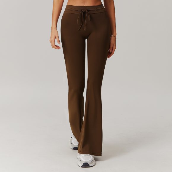 High Waist Hip Lift Yoga Bell-bottom Pants Belly Contracting - Image 4