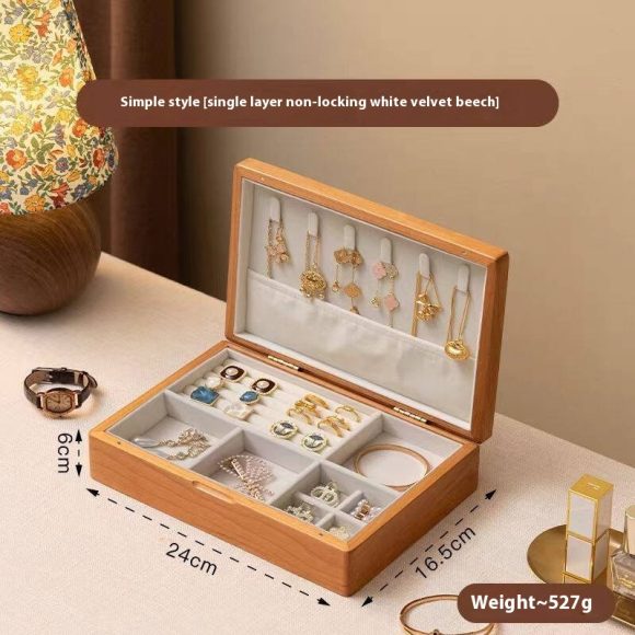 Black Walnut Retro Wood Ornaments Box - Image 6