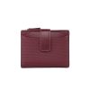 Women's Short Solid Color Leather Wallet - Image 10