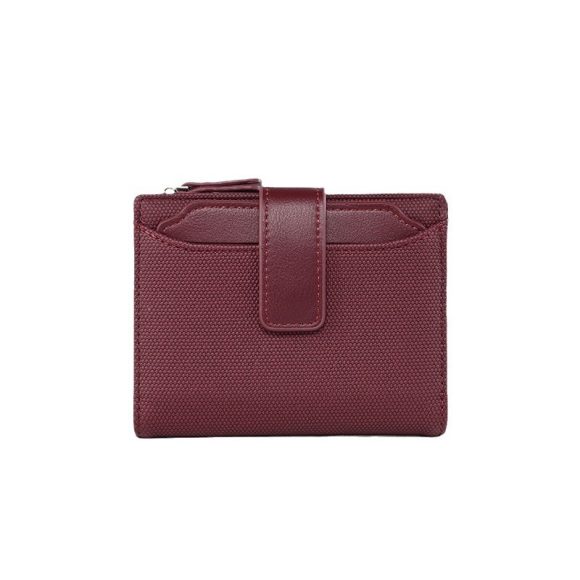 Women's Short Solid Color Leather Wallet - Image 10