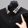 Autumn And Winter New Men's Fleece T-shirt Lapel Loose, Simple And All-matching - Image 5