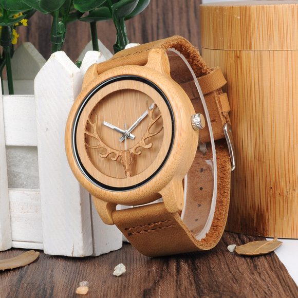Wooden Watch Couple Bamboo - Image 3