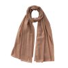 Women's Pure Color Pearl Chiffon Bubble Scarf Gauze Scarf - Image 8