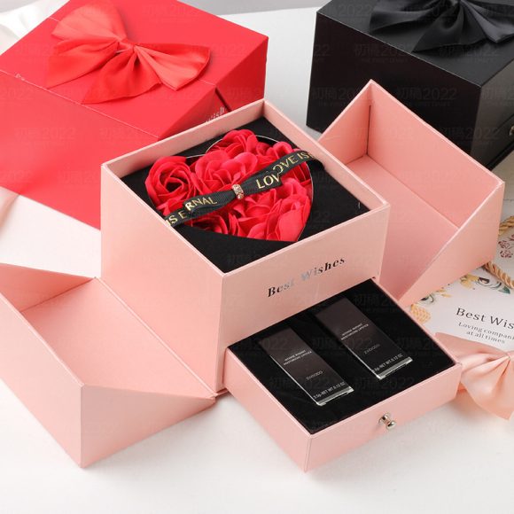 Double Life Rose Jewelry Packaging Gift Box - Image 4