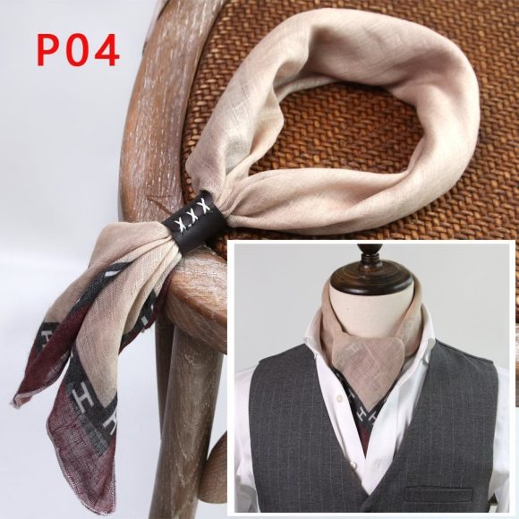 All-matching Men's Scarf Thin Youth Silk Scarf - Image 7