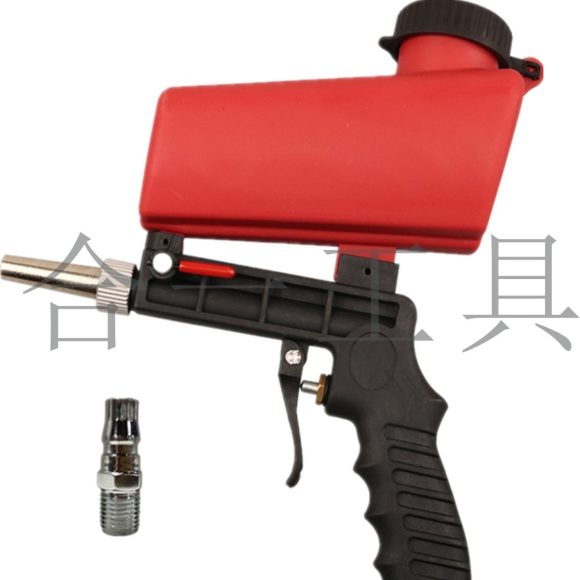 Portable gravity sandblasting gun pneumatic sandblasting set small rust sandblasting device sand blasting machine - Image 2