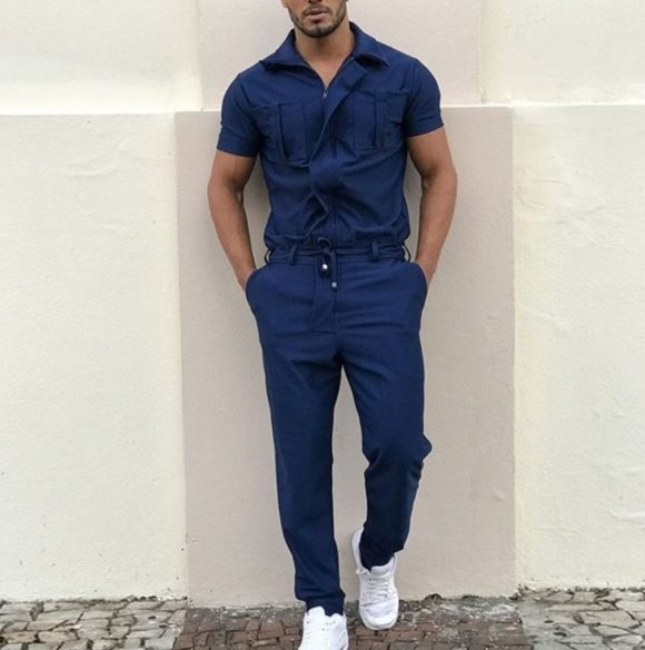 Men's Pants Casual Loose One-piece Suit - Image 5