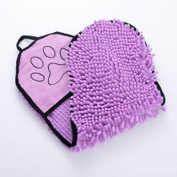 Solid Color Water Towel Dog Cat Pet Bath Towel - Image 2