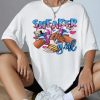 Summer Pattern Letter Print Short-sleeve T-shirt Top - Image 7