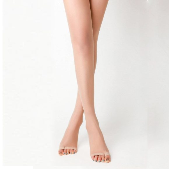 3 Pairs Womens 20D Ultra Toeless Sheer Tights Open Toe Control Top Pantyhose - Image 3