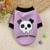 Halloween Pumpkin Skull Pet Teddy Small Dog Autumn Winter Sweater - Image 3