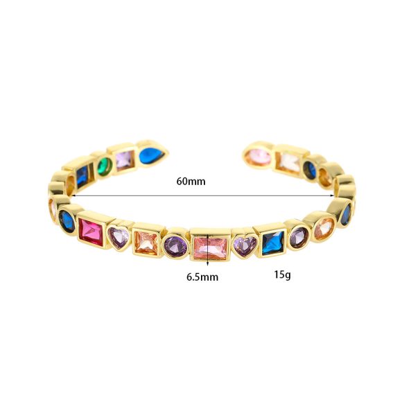 Retro Color Zirconium Ladies' Bracelet - Image 4