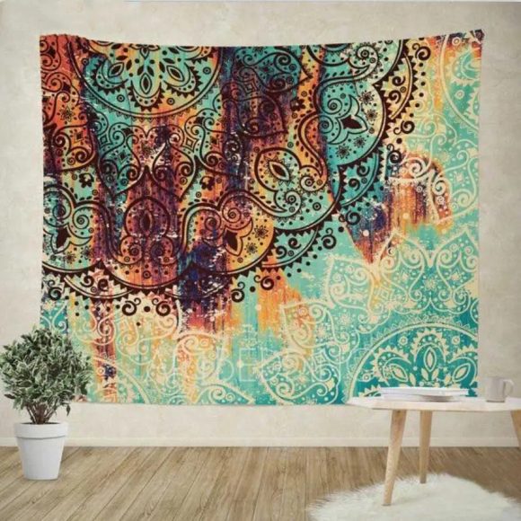 Sevenstars Bohemian Mandala Tapestry Hippie Floral Tapestry Sketched Flower Tapestry Art Print Tapestry For Room - Image 2