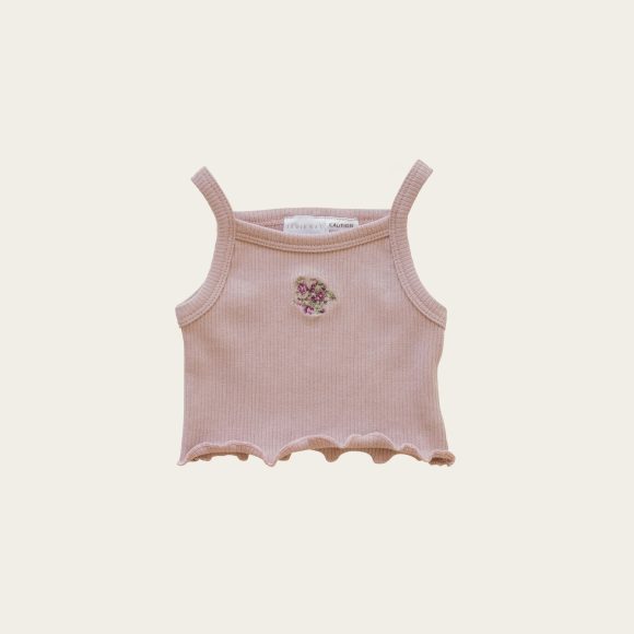 Rose Grey Embroidered Knitting Baby Kids Clothing - Image 3