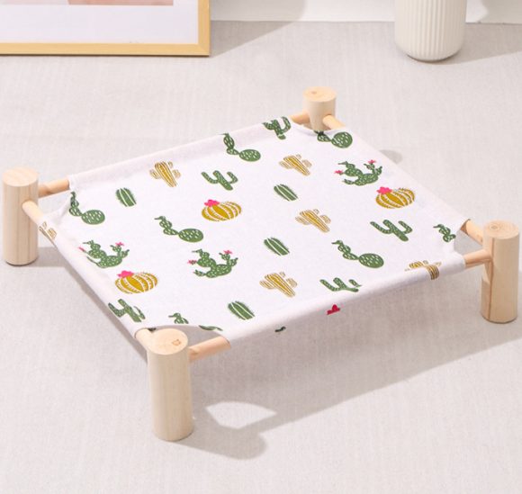 Removable And Washable Solid Wood Pet Dog Bed - Image 2