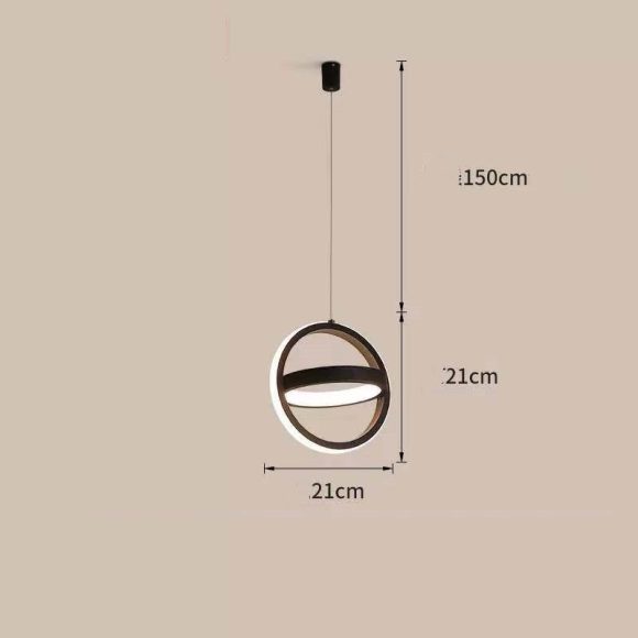 Bedside Chandelier Bedroom Dining Room Bar Long Line Single Head - Image 8