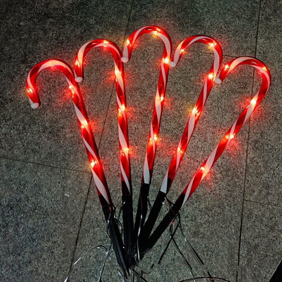 Solar Powered Cane String Lights Christmas Home Decor - Image 5