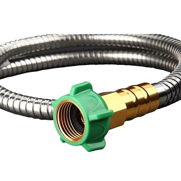 Stainless Steel Garden Hose With Brass Garden Hose Nozzle - Image 3