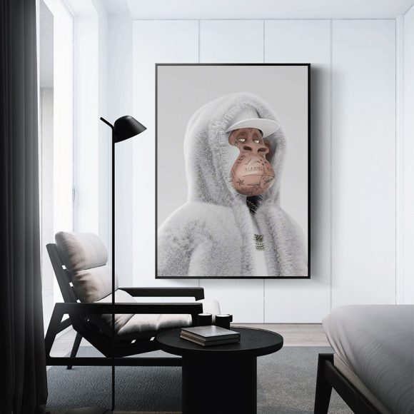 Painting Yacht Club Monkey Fashion Aesthetics Home Decor Canvas Painting - Image 4