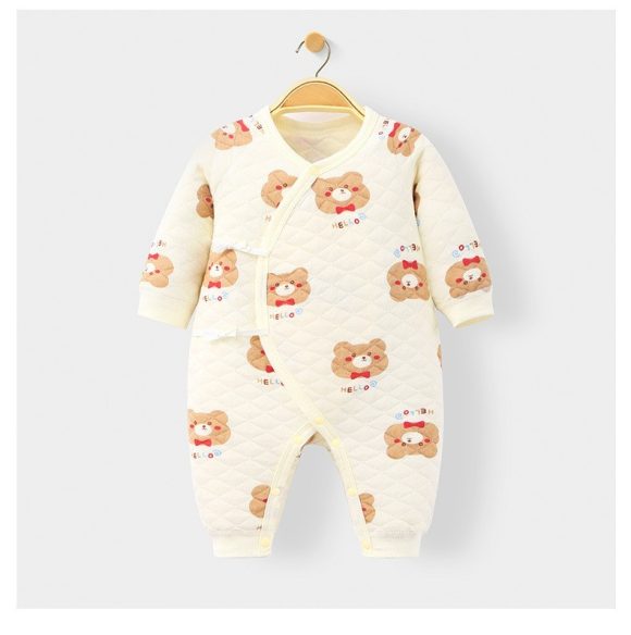 Padded Long Sleeve Baby Onesie - Image 4
