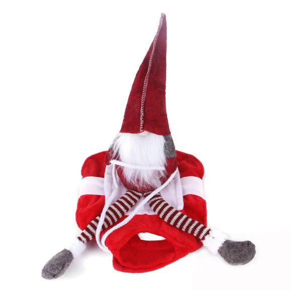 Dog Christmas Clothes Santa Claus Riding Deer - Image 3