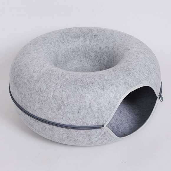 Four Seasons Available Cat Round Felt Pet Nest - Image 3