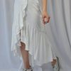 European And American Solid Color Stitching Drape Dovetail Rubber Band High Waist Fashion Leisure Women's Skirt - Image 4