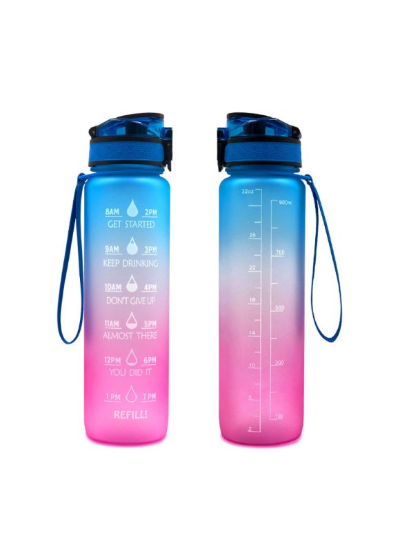 Transparent Flask Water Bottle 1000ml Bottled Kawaii Bottle Bpa Free Infuser Plastic Milk Sports Clear Water Bottle Kawaii Cup - Image 5