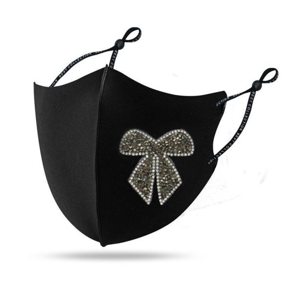 Diamond Mask Shiny Diamond Bow Creative Cloth Mask - Image 4